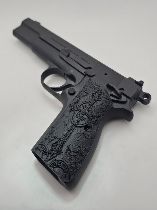 Hi-Power / SA-35 / MC P35 Grips - Cross