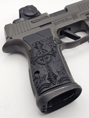 Sig Sauer P365 AXG Legion Grips Increased/Standard Thickness - Cross