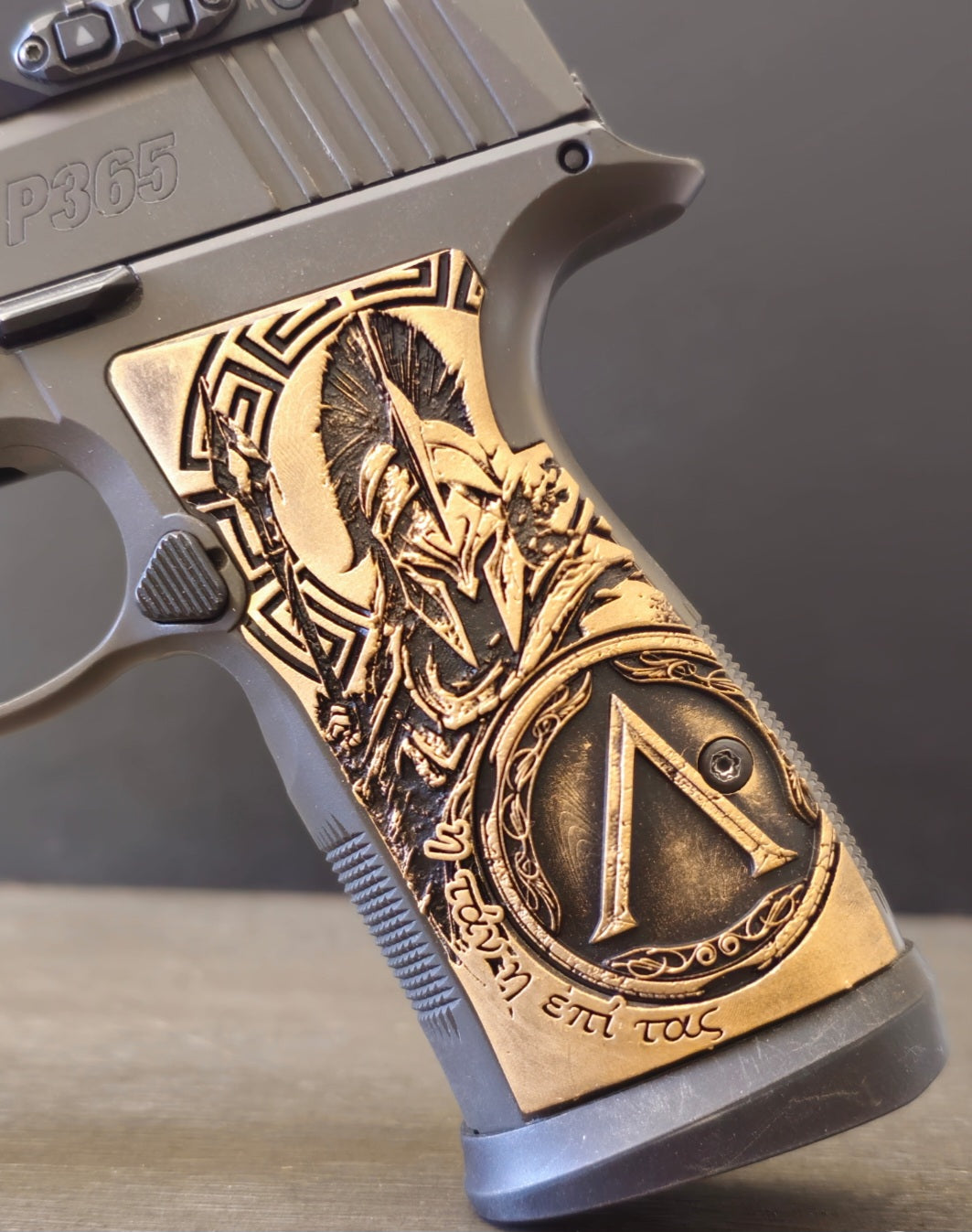 Custom P365 AXG Legion Grips | Artistry & Performance - Lambda
