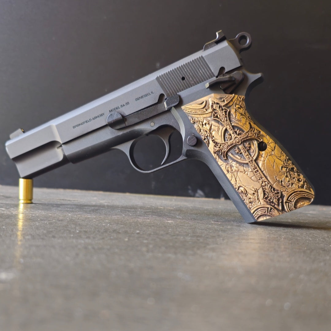 Hi-Power / SA-35 / MC P35 Grips - Cross LTD