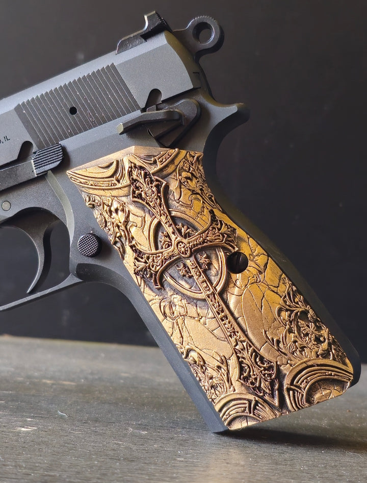 Hi-Power / SA-35 / MC P35 Grips - Cross LTD