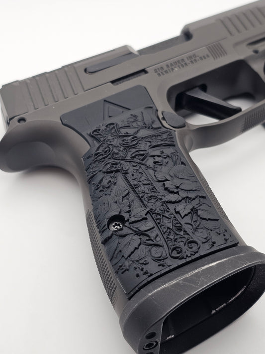 Sig Sauer P365 AXG Legion Grips - Flower Cross II